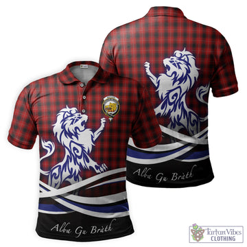 MacIver (McIver) Tartan Polo Shirt with Alba Gu Brath Regal Lion Emblem