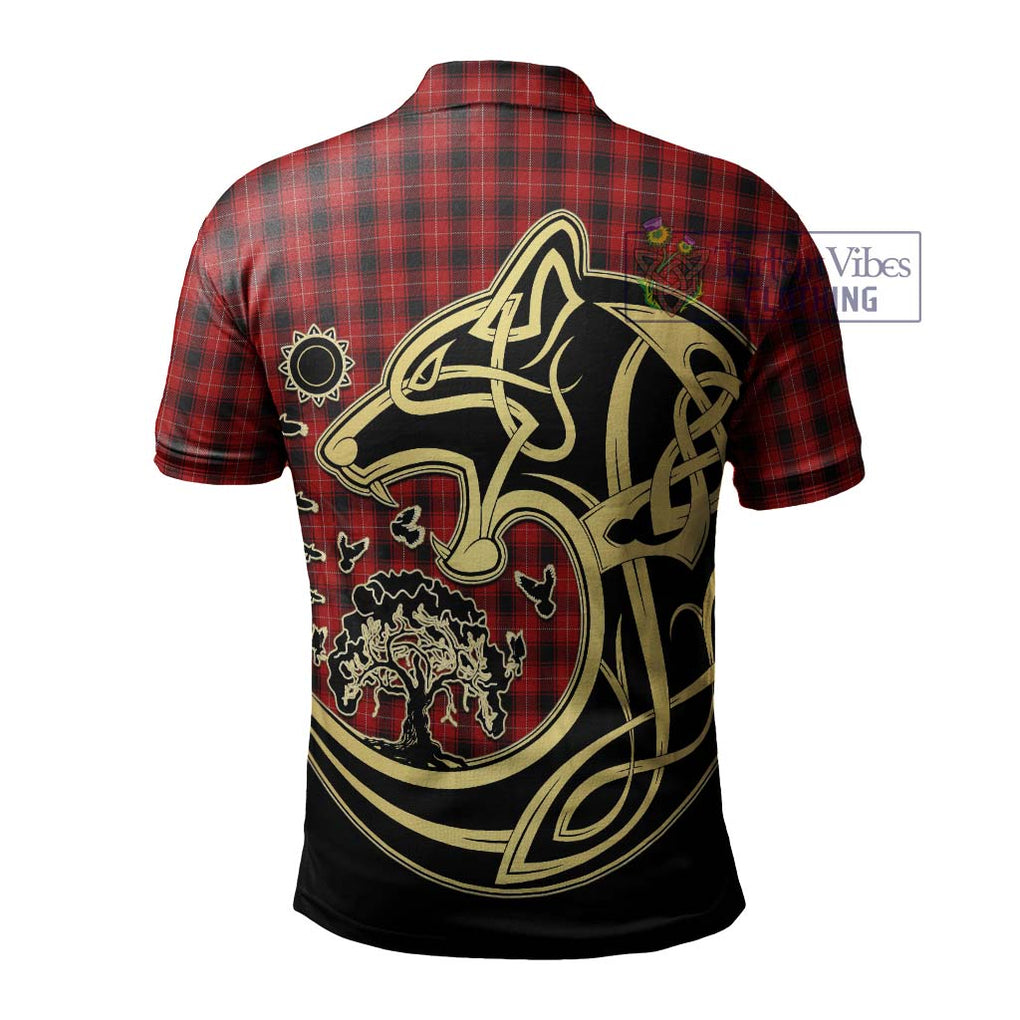 MacIver (McIver) Tartan Polo Shirt with Family Crest Celtic Wolf Style - Tartanvibesclothing Shop