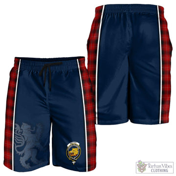 MacIver (McIver) Tartan Men's Shorts with Family Crest and Lion Rampant Vibes Sport Style