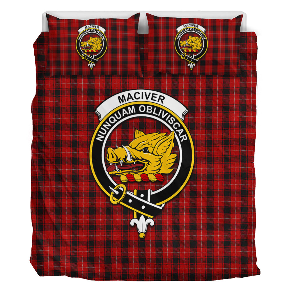 MacIver (McIver) Tartan Bedding Set with Family Crest - Tartan Vibes Clothing