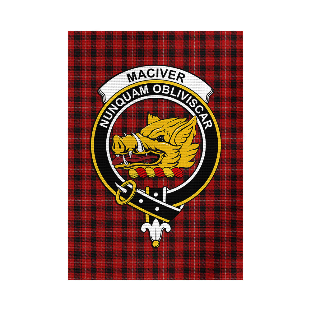 MacIver (McIver) Tartan Flag with Family Crest - Tartan Vibes Clothing