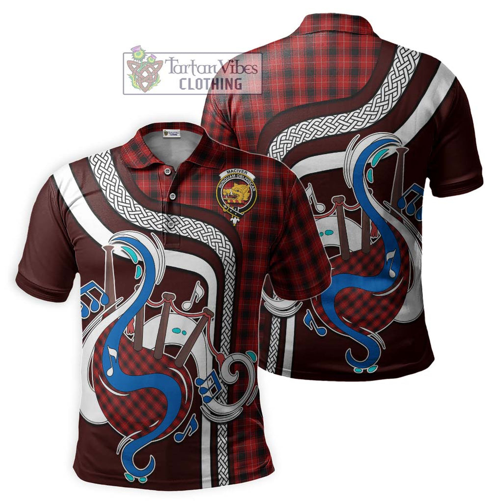 Tartan Vibes Clothing MacIver Tartan Polo Shirt with Epic Bagpipe Style