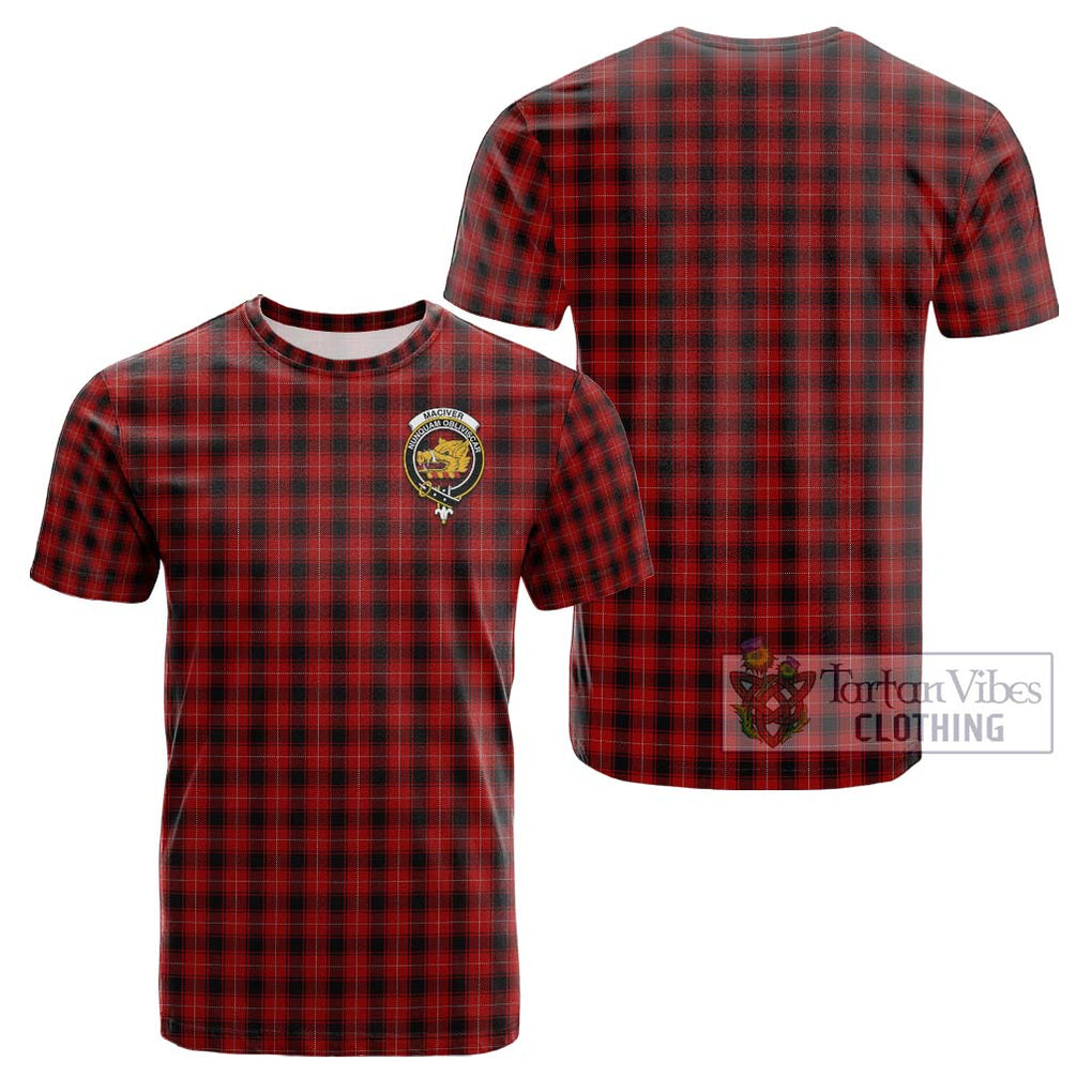 MacIver (McIver) Tartan Cotton T-Shirt with Family Crest Kid's Shirt - Tartanvibesclothing Shop