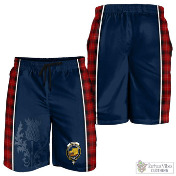 MacIver (McIver) Tartan Men's Shorts with Family Crest and Scottish Thistle Vibes Sport Style