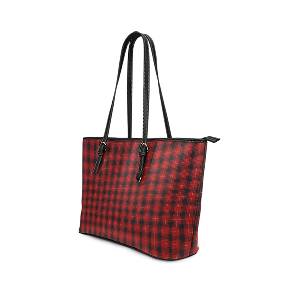 MacIver (McIver) Tartan Leather Tote Bag - Tartan Vibes Clothing