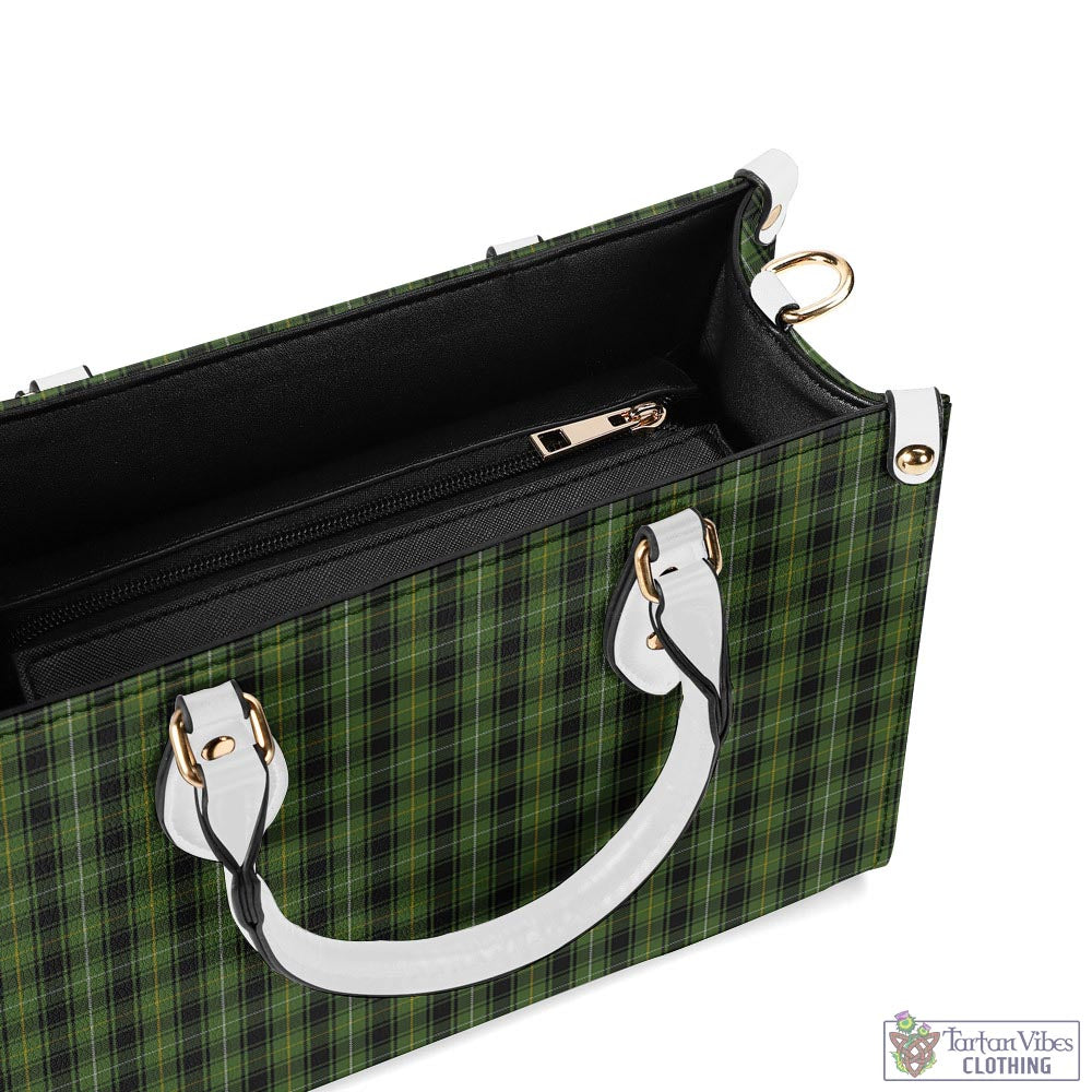 Tartan Vibes Clothing MacIver Hunting Tartan Luxury Leather Handbags