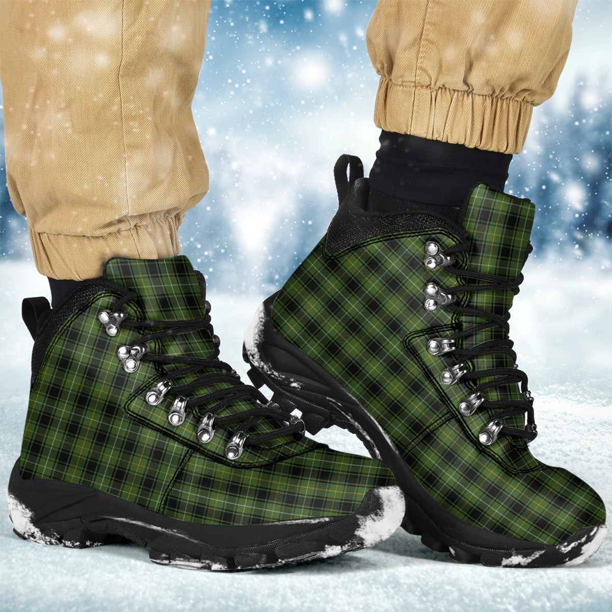 MacIver Hunting Tartan Alpine Boots - Tartanvibesclothing