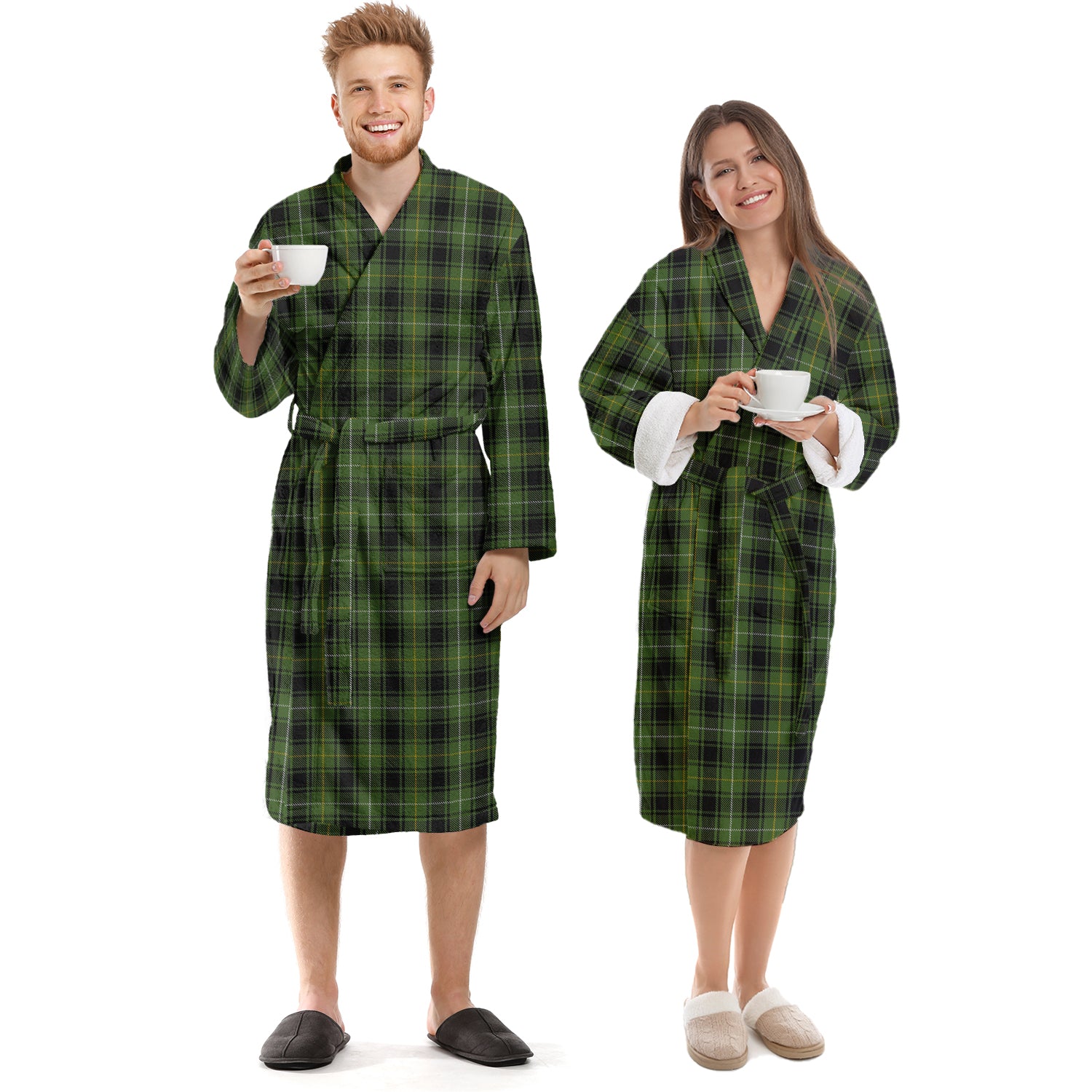 MacIver Hunting Tartan Bathrobe Unisex S - Tartan Vibes Clothing