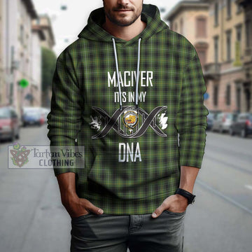 MacIver Hunting Tartan Hoodie with Family Crest DNA In Me Style