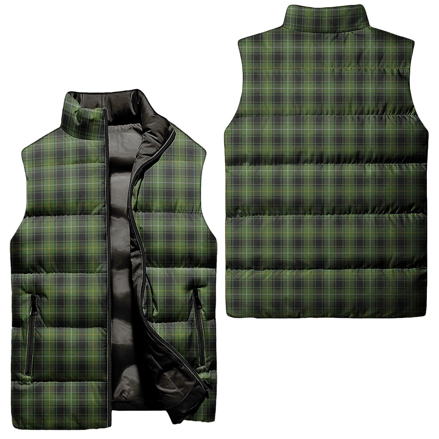 MacIver Hunting Tartan Sleeveless Puffer Jacket Unisex - Tartanvibesclothing