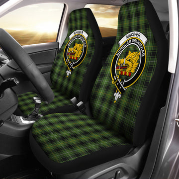 MacIver Hunting Tartan Car Seat Cover with Family Crest