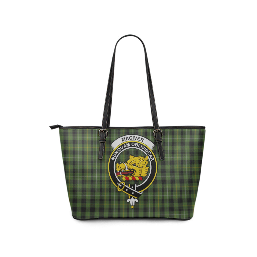 maciver-hunting-tartan-leather-tote-bag-with-family-crest