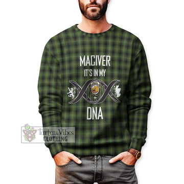 MacIver Hunting Tartan Sweatshirt with Family Crest DNA In Me Style