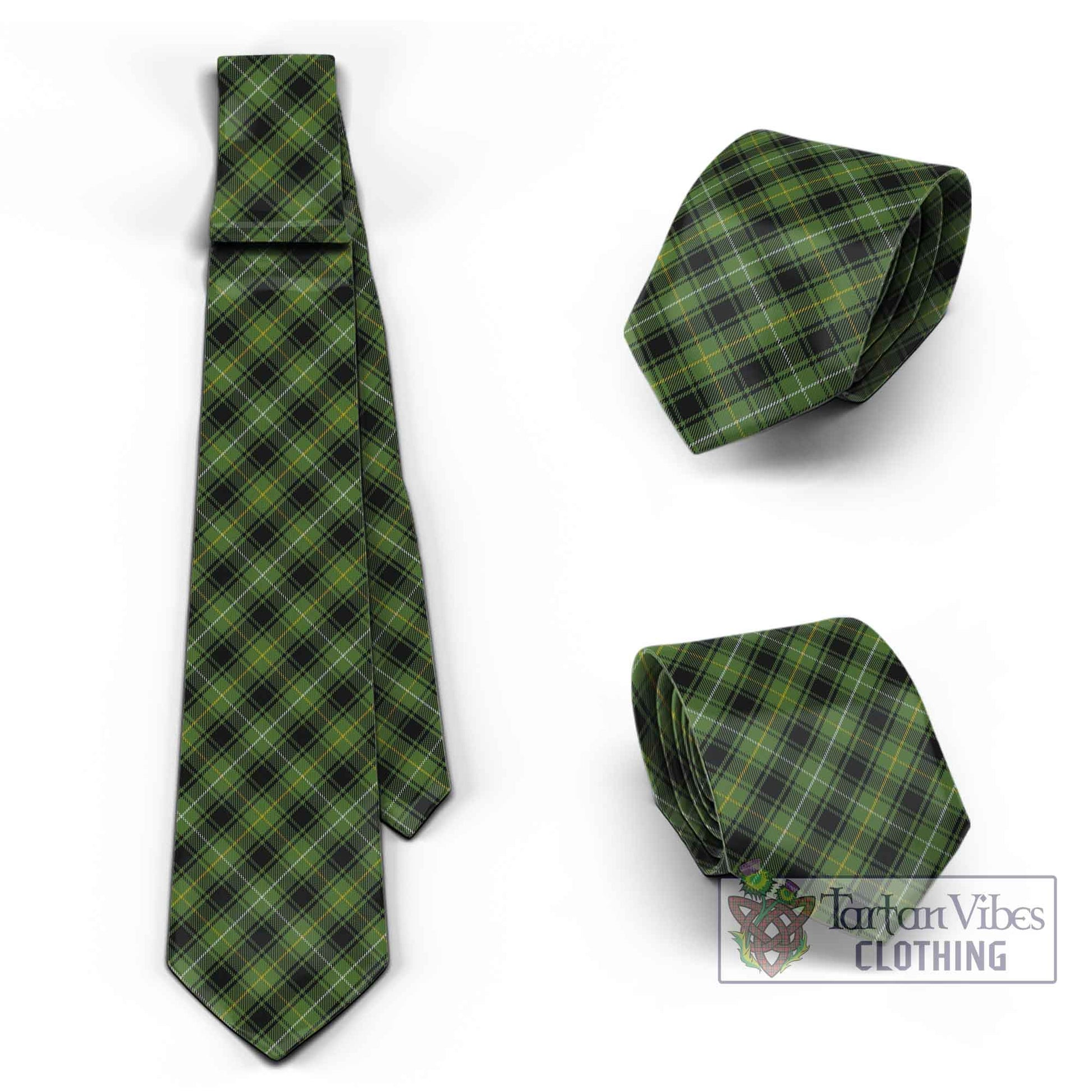 Tartan Vibes Clothing MacIver Hunting Tartan Classic Necktie Cross Style