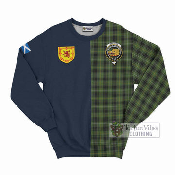 MacIver Hunting Tartan Sweatshirt Alba with Scottish Lion Royal Arm Half Style