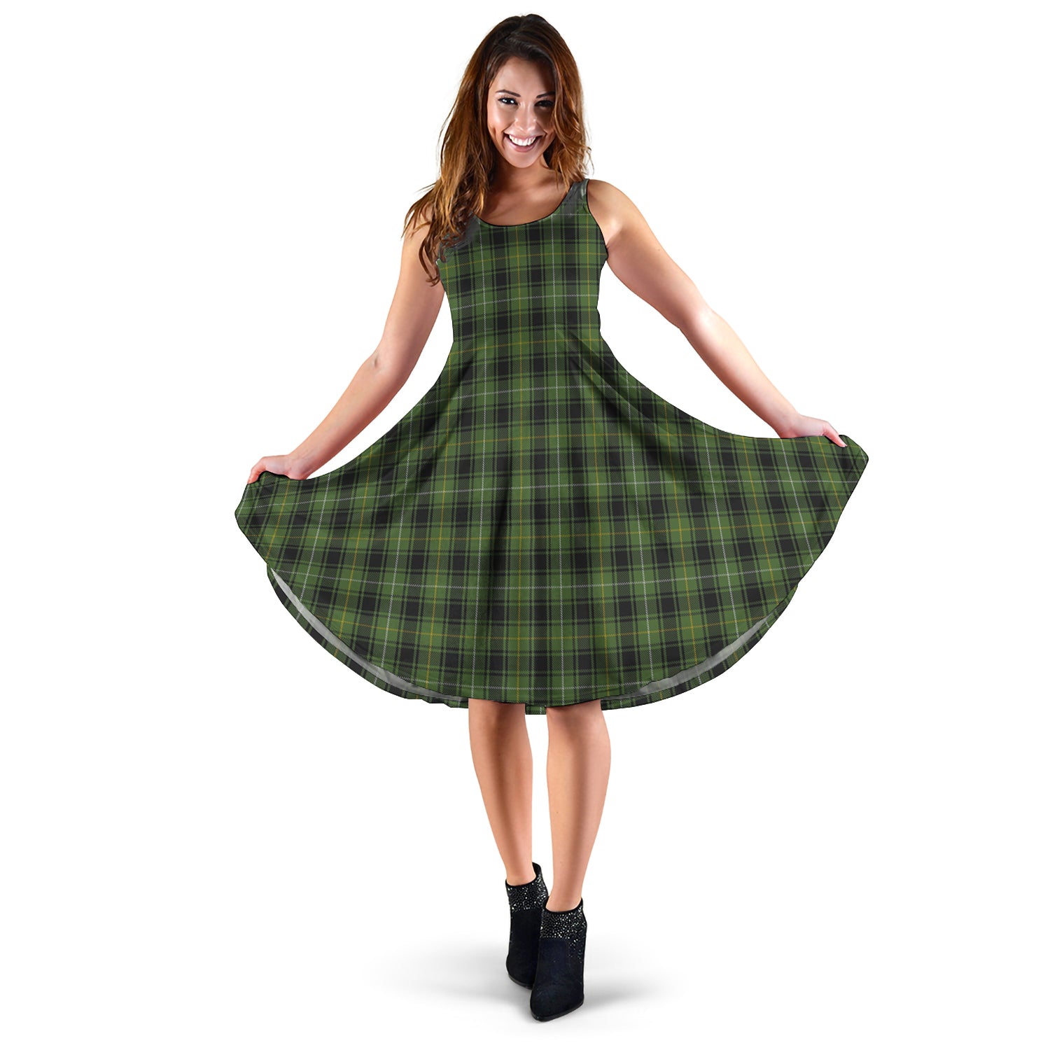 maciver-hunting-tartan-sleeveless-midi-womens-dress