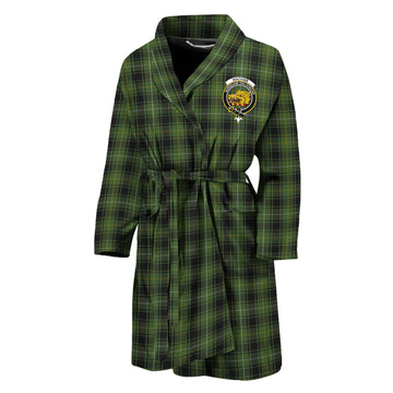 MacIver Hunting Tartan Bathrobe with Family Crest