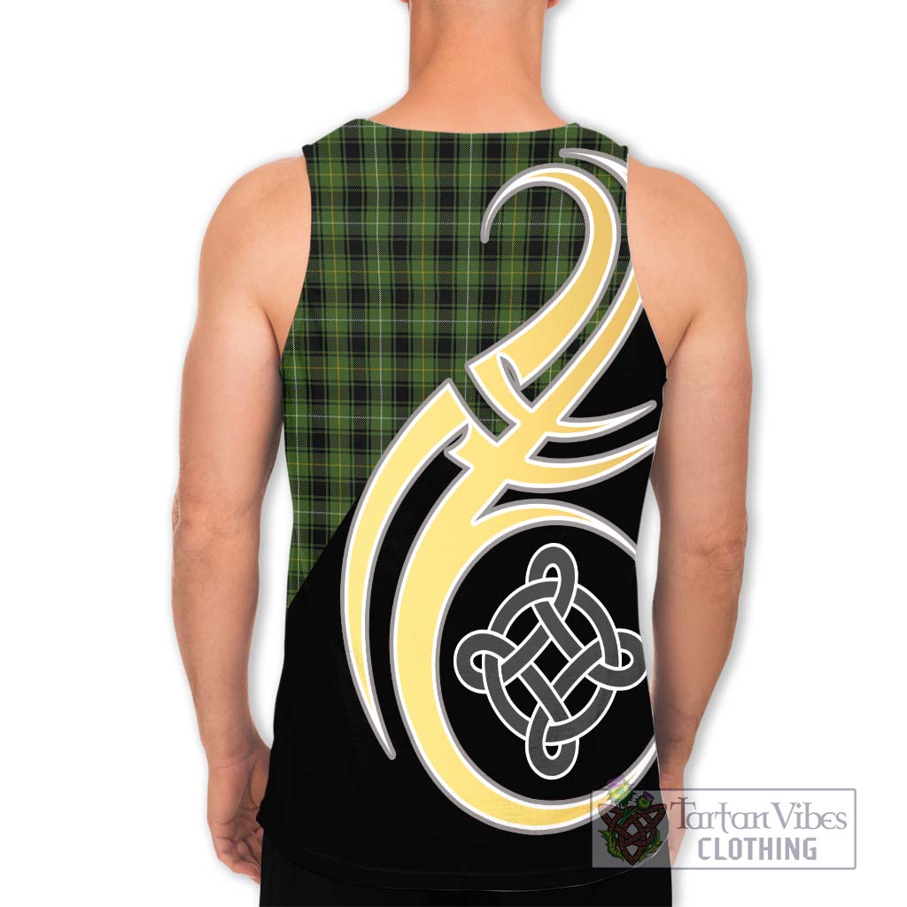 MacIver Hunting Tartan Men's Tank Top with Family Crest and Celtic Symbol Style - Tartan Vibes Clothing