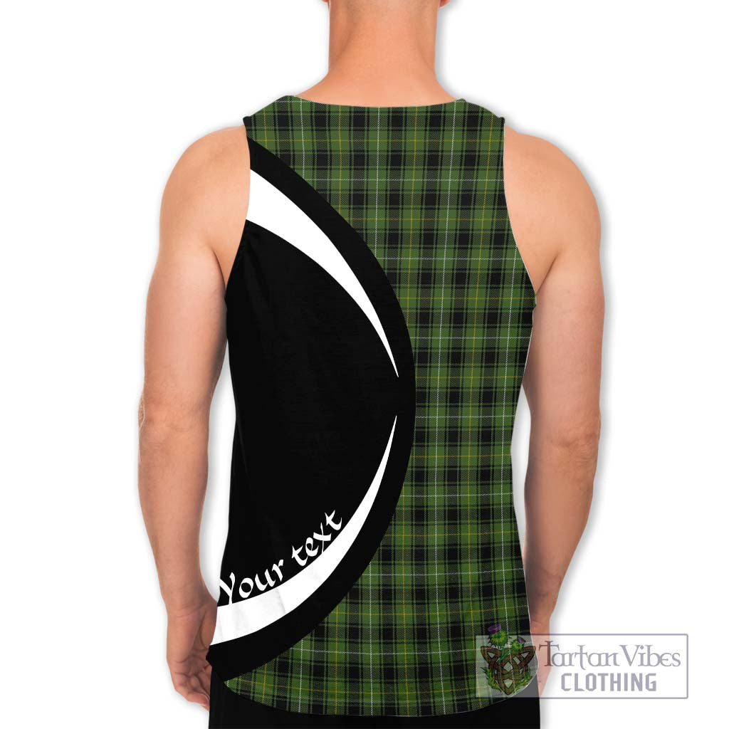 MacIver Hunting Tartan Men's Tank Top with Family Crest Circle Style - Tartan Vibes Clothing