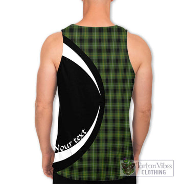 MacIver Hunting Tartan Men's Tank Top with Family Crest Circle Style