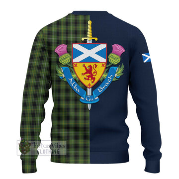 MacIver Hunting Tartan Ugly Sweater with Scottish Lion Royal Arm Half Style