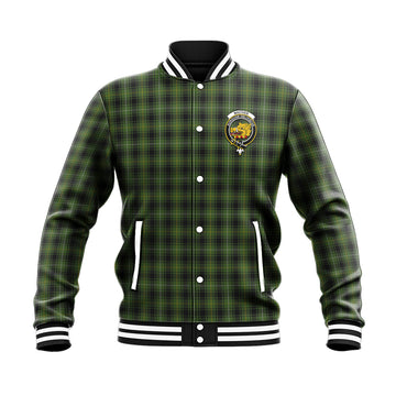 MacIver Hunting Tartan Baseball Jacket with Family Crest