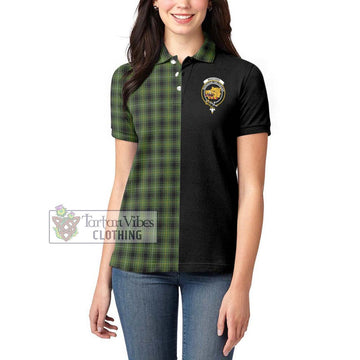 MacIver Hunting Tartan Women's Polo Shirt with Family Crest and Half Of Me Style