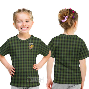 MacIver Hunting Tartan Kid T-Shirt with Family Crest