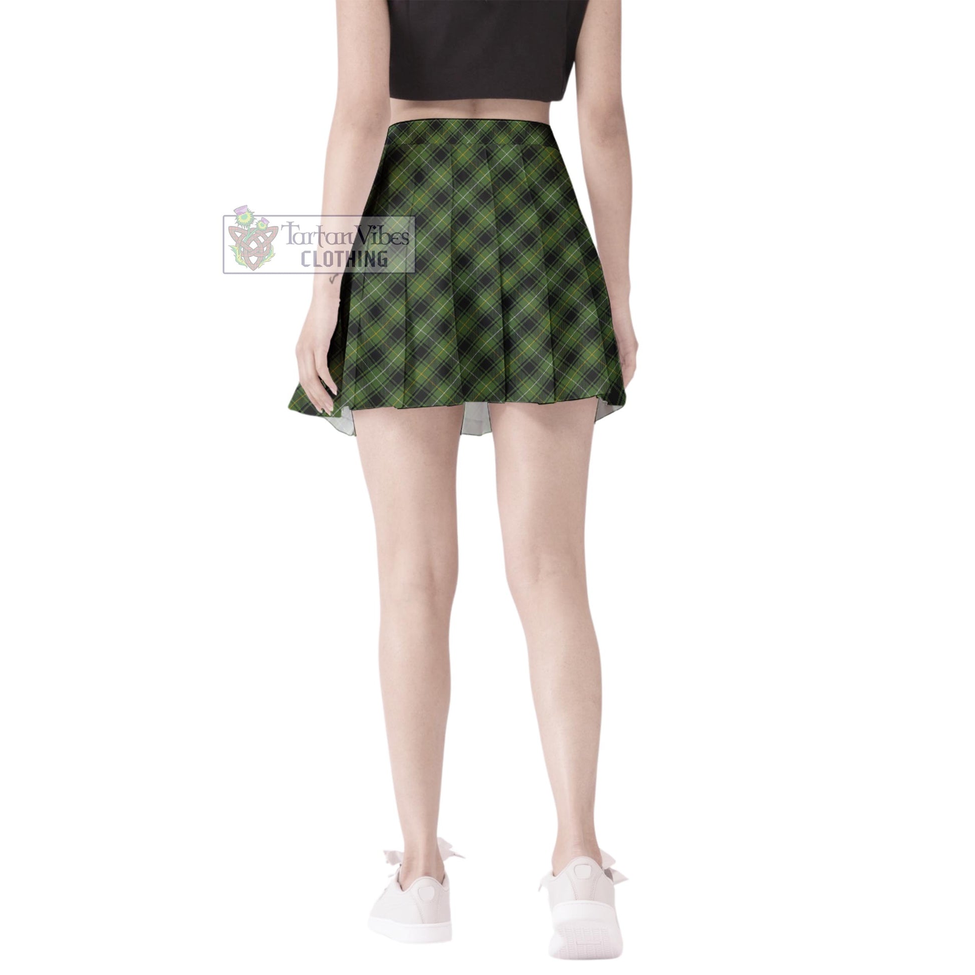 Tartan Vibes Clothing MacIver Hunting Tartan Women's Plated Mini Skirt