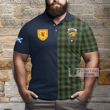 MacIver Hunting Tartan Polo Shirt Alba with Scottish Lion Royal Arm Half Style