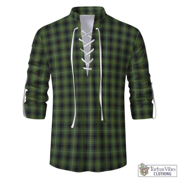 MacIver Hunting Tartan Men's Scottish Traditional Jacobite Ghillie Kilt Shirt