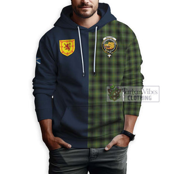 MacIver Hunting Tartan Hoodie Alba with Scottish Lion Royal Arm Half Style