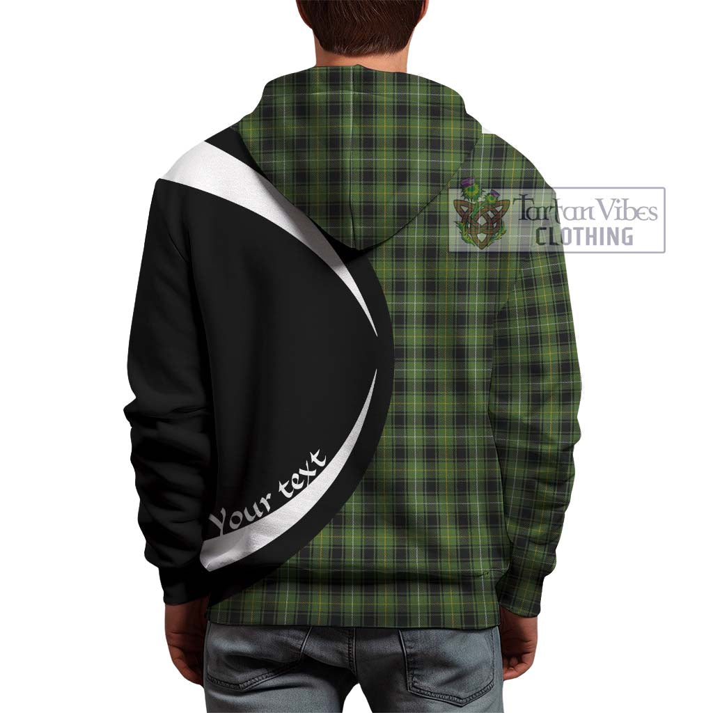 Tartan Vibes Clothing MacIver Hunting Tartan Hoodie with Family Crest Circle Style