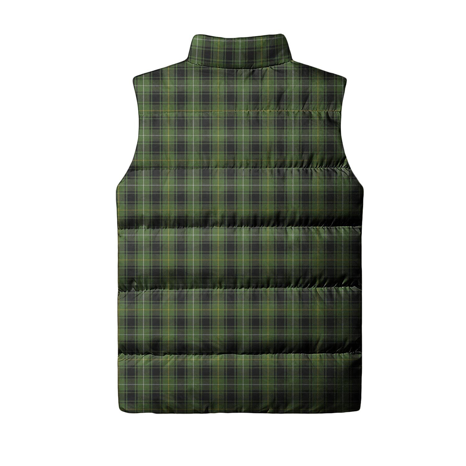 MacIver Hunting Tartan Sleeveless Puffer Jacket with Family Crest - Tartanvibesclothing