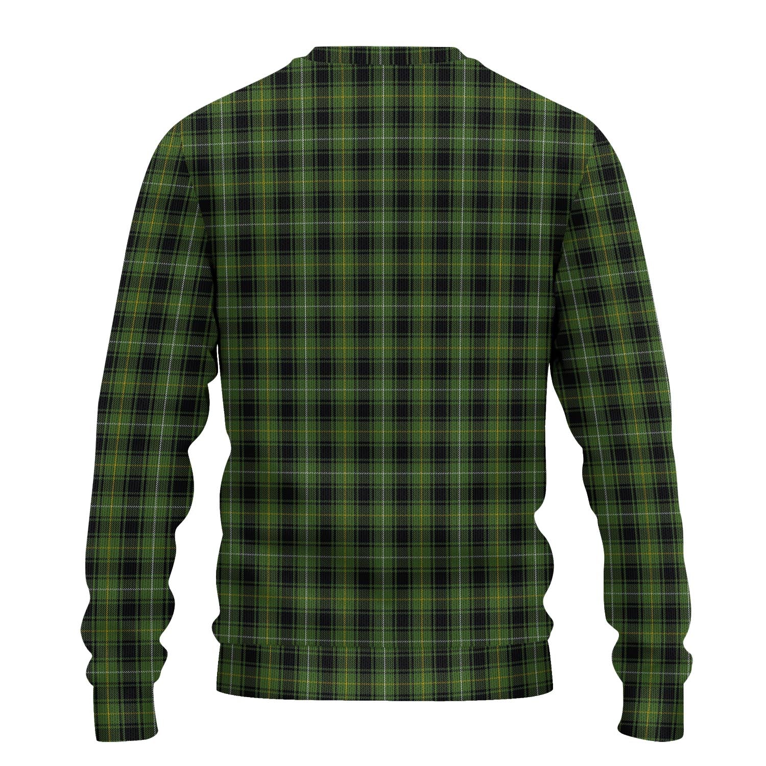 MacIver Hunting Tartan Knitted Sweater with Family Crest - Tartanvibesclothing