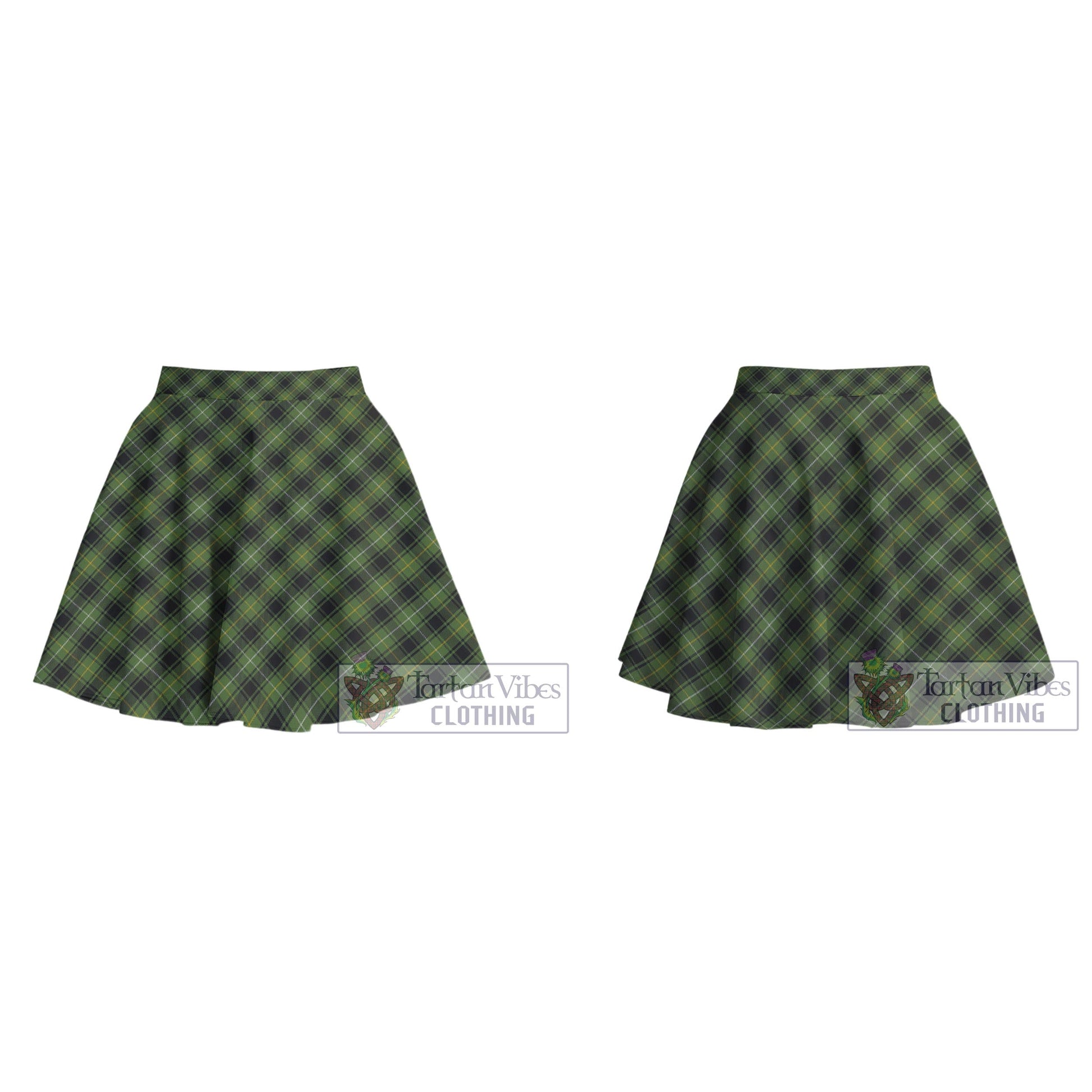 Tartan Vibes Clothing MacIver Hunting Tartan Women's Plated Mini Skirt