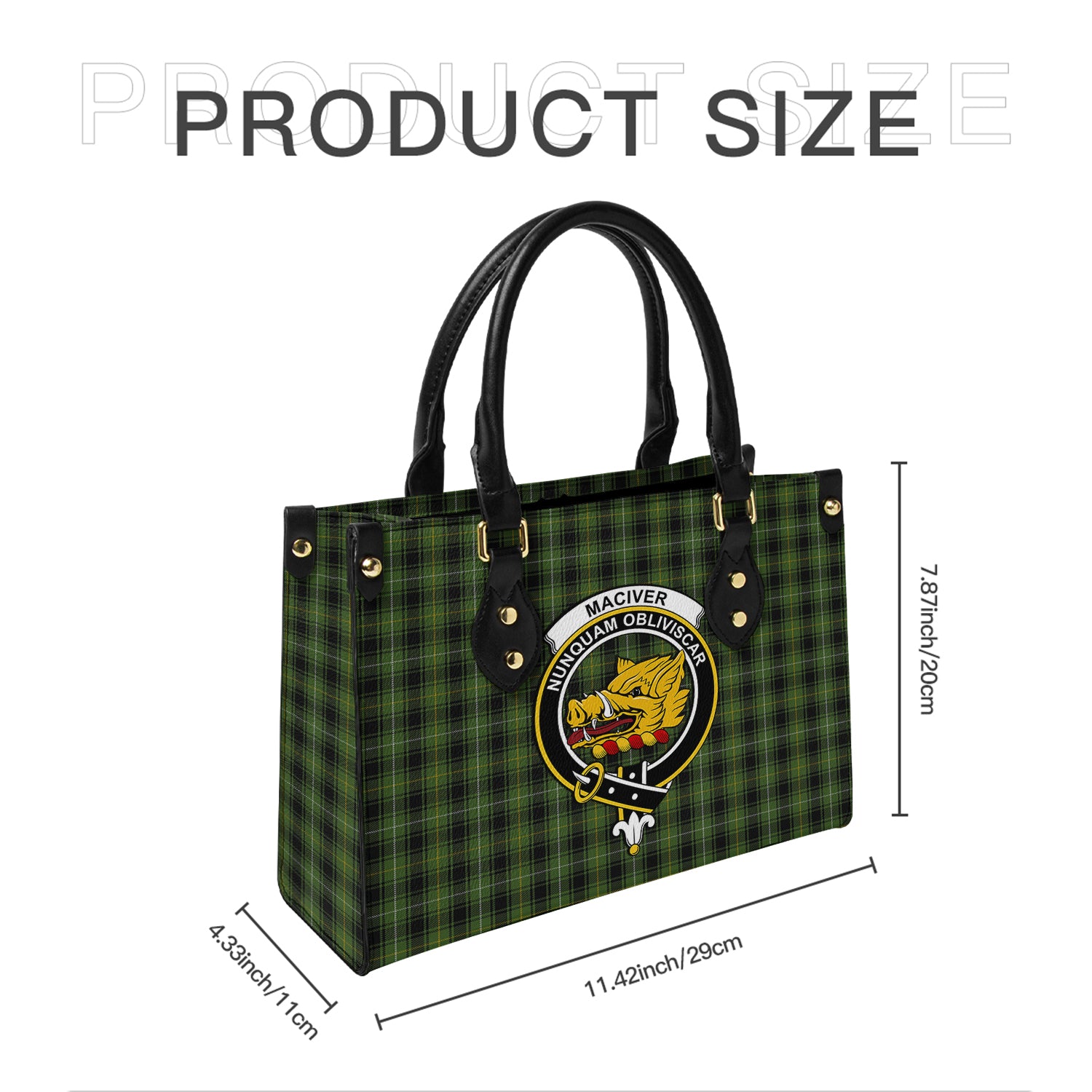 maciver-hunting-tartan-leather-bag-with-family-crest