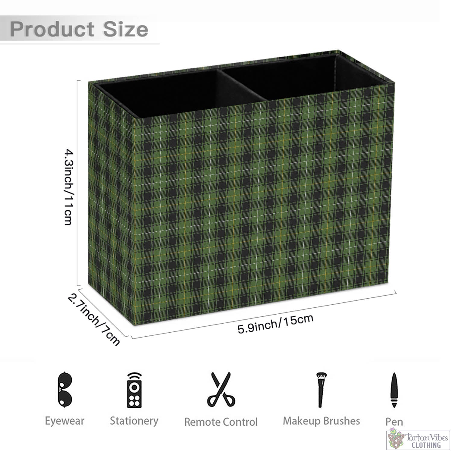 Tartan Vibes Clothing MacIver Hunting Tartan Pen Holder