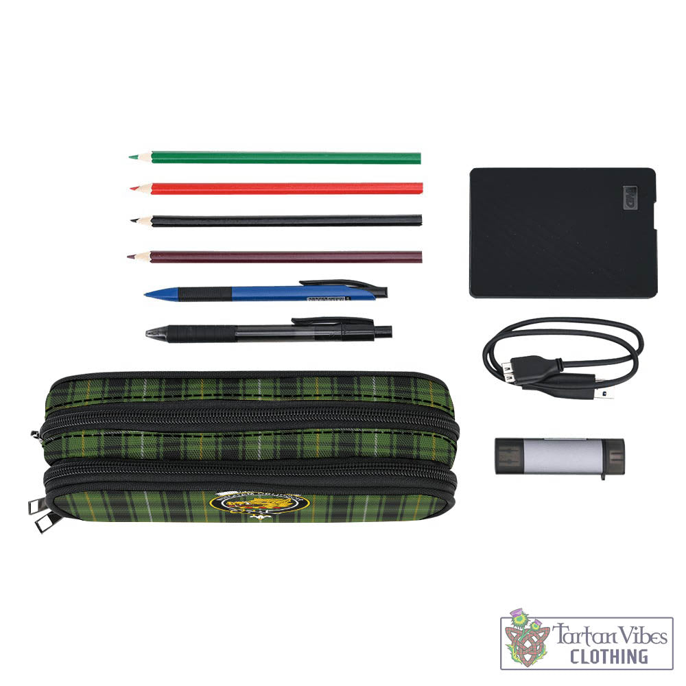 Tartan Vibes Clothing MacIver Hunting Tartan Pen and Pencil Case with Family Crest