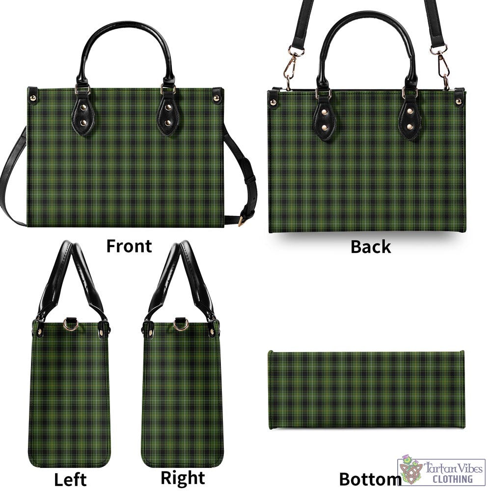 Tartan Vibes Clothing MacIver Hunting Tartan Luxury Leather Handbags