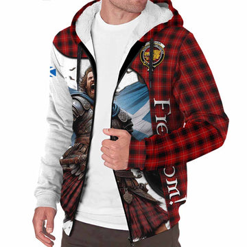 MacIver (McIver) Crest Tartan Sherpa Hoodie Inspired by the Freedom of Scottish Warrior