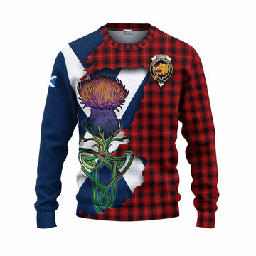 MacIver (McIver) Tartan Family Crest Knitted Sweater Scottish Thistle Celtic Inspired Unisex - Tartan Vibes Clothing
