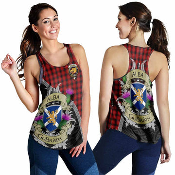 MacIver (McIver) Tartan Family Crest Women's Racerback Tanks Lion Rampant Royal Thistle Shield Celtic Inspired 4XL - Tartan Vibes Clothing
