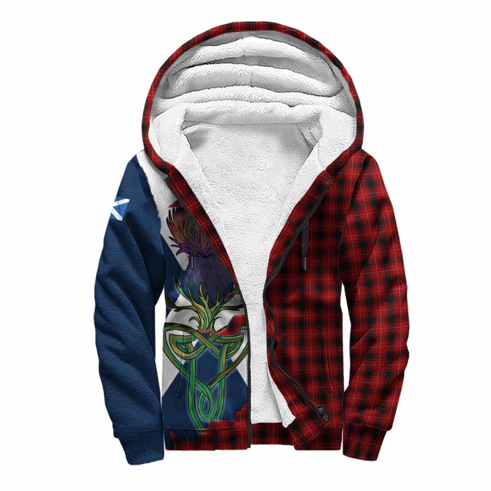 MacIver (McIver) Tartan Family Crest Sherpa Hoodie Scottish Thistle Celtic Inspired Unisex S - Tartan Vibes Clothing