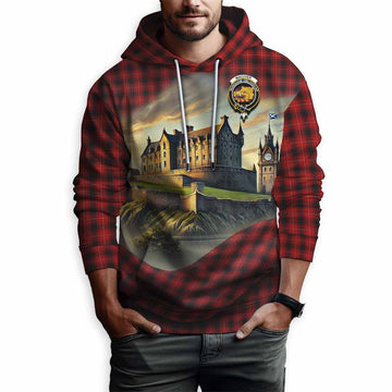 MacIver (McIver) Tartan Family Crest Hoodie with Scottish Ancient Castle Style Pullover Hoodie - Tartan Vibes Clothing