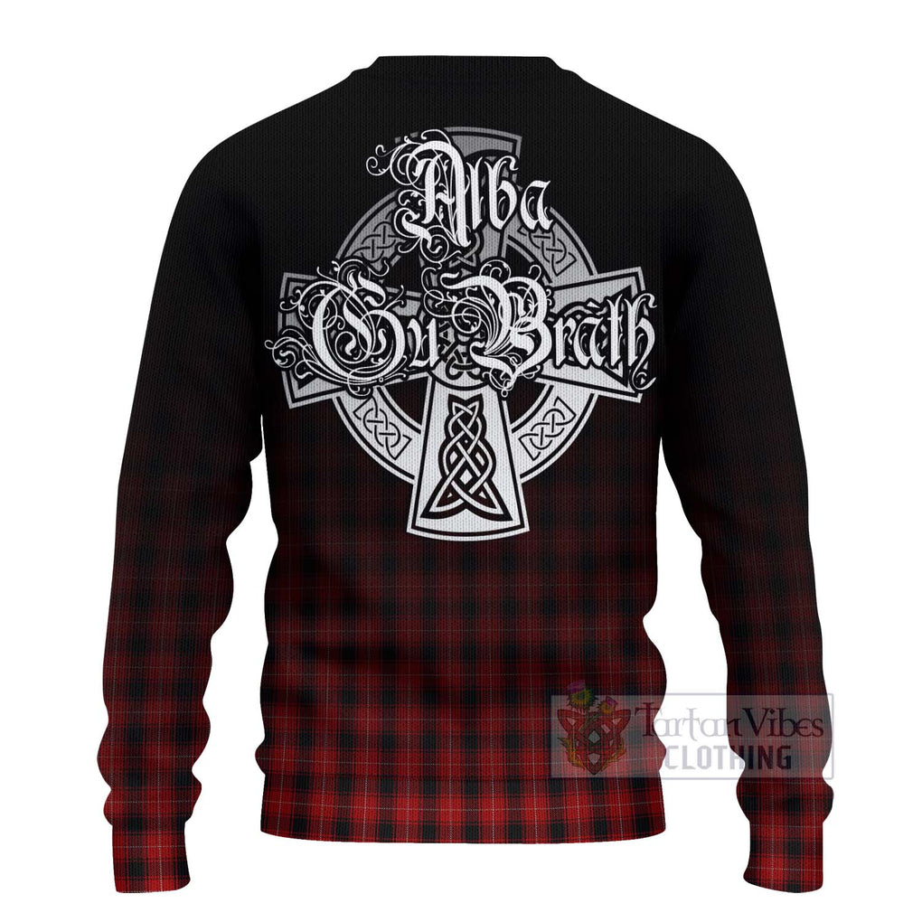 Tartan Vibes Clothing MacIver (McIver) Tartan Knitted Sweater Featuring Alba Gu Brath Family Crest Celtic Inspired