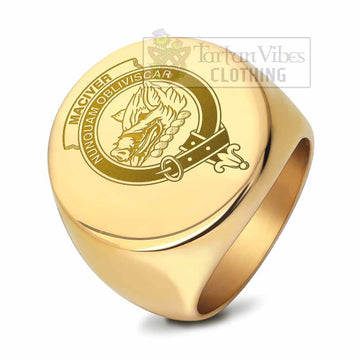 MacIver (McIver) Clan Crest Engraved Ring