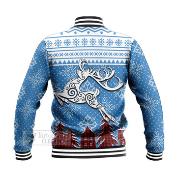 MacIver (McIver) Clan Christmas Baseball Jacket Celtic Reindeer Style