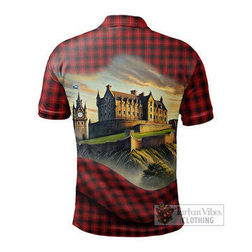 MacIver (McIver) Tartan Family Crest Polo Shirt with Scottish Ancient Castle Style - Tartan Vibes Clothing