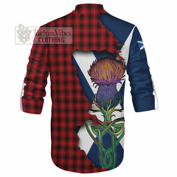 MacIver (McIver) Tartan Family Crest Ghillie Kilt Shirt Scottish Thistle Celtic Inspired - Tartan Vibes Clothing